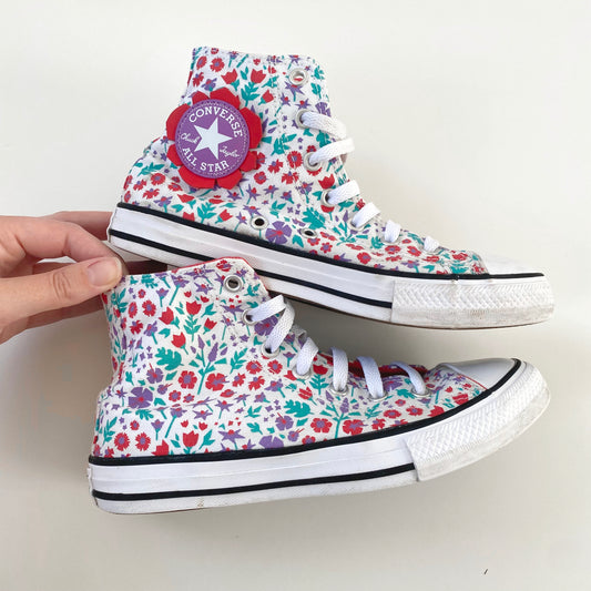Converse ditsy floral junior UK size 2