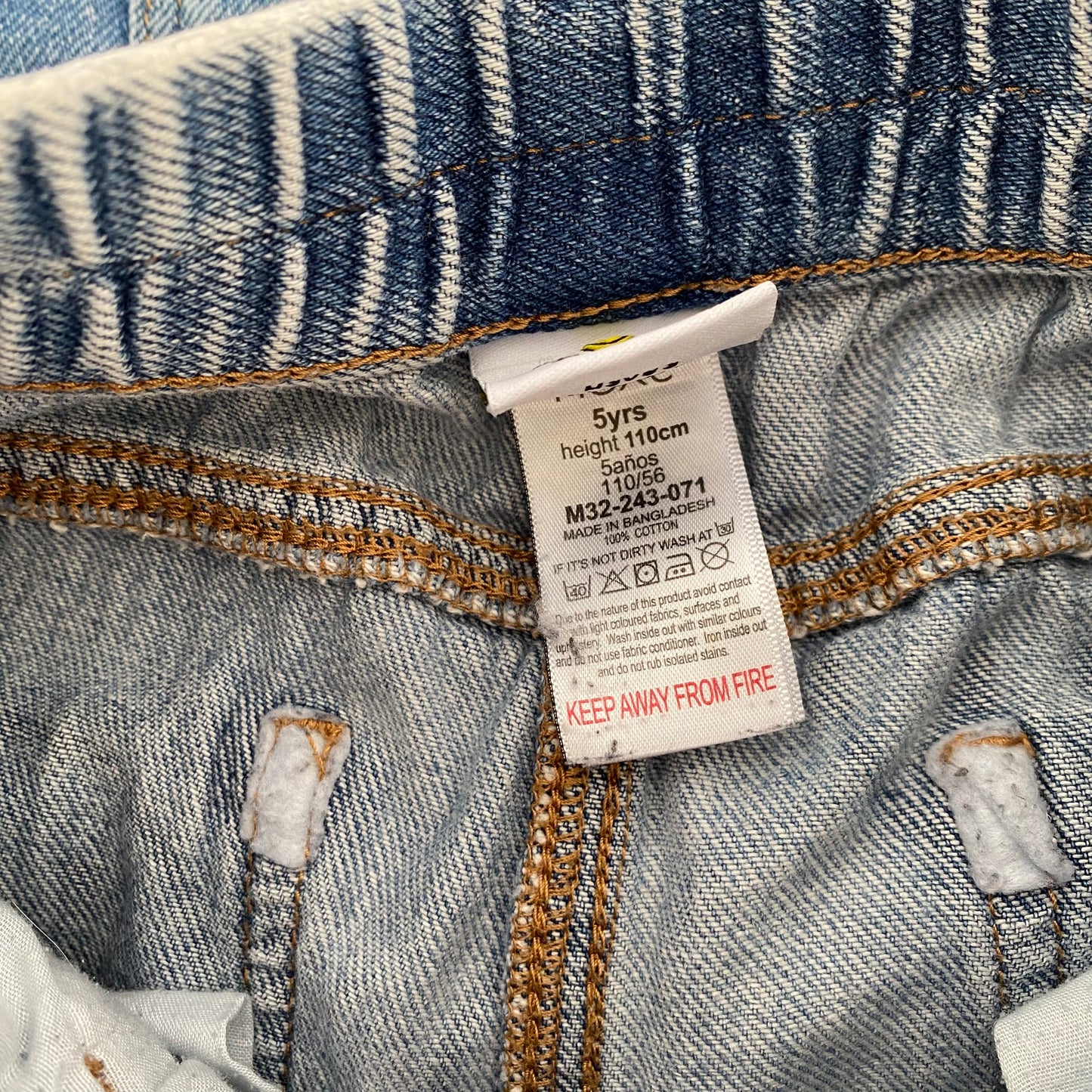 4-5Y Next x Smiley World wide leg jeans