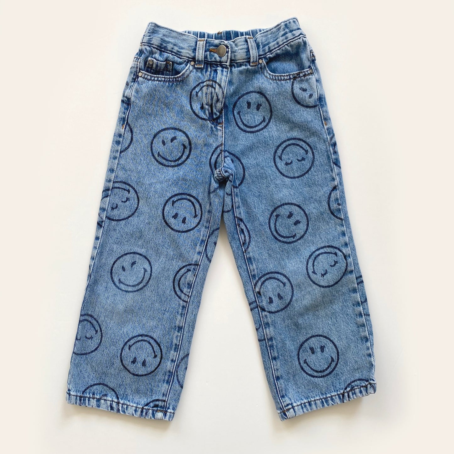 4-5Y Next x Smiley World wide leg jeans