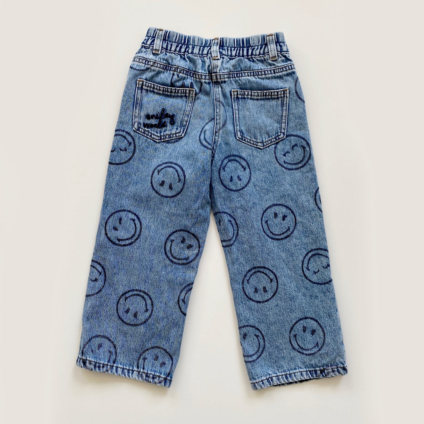 4-5Y Next x Smiley World wide leg jeans
