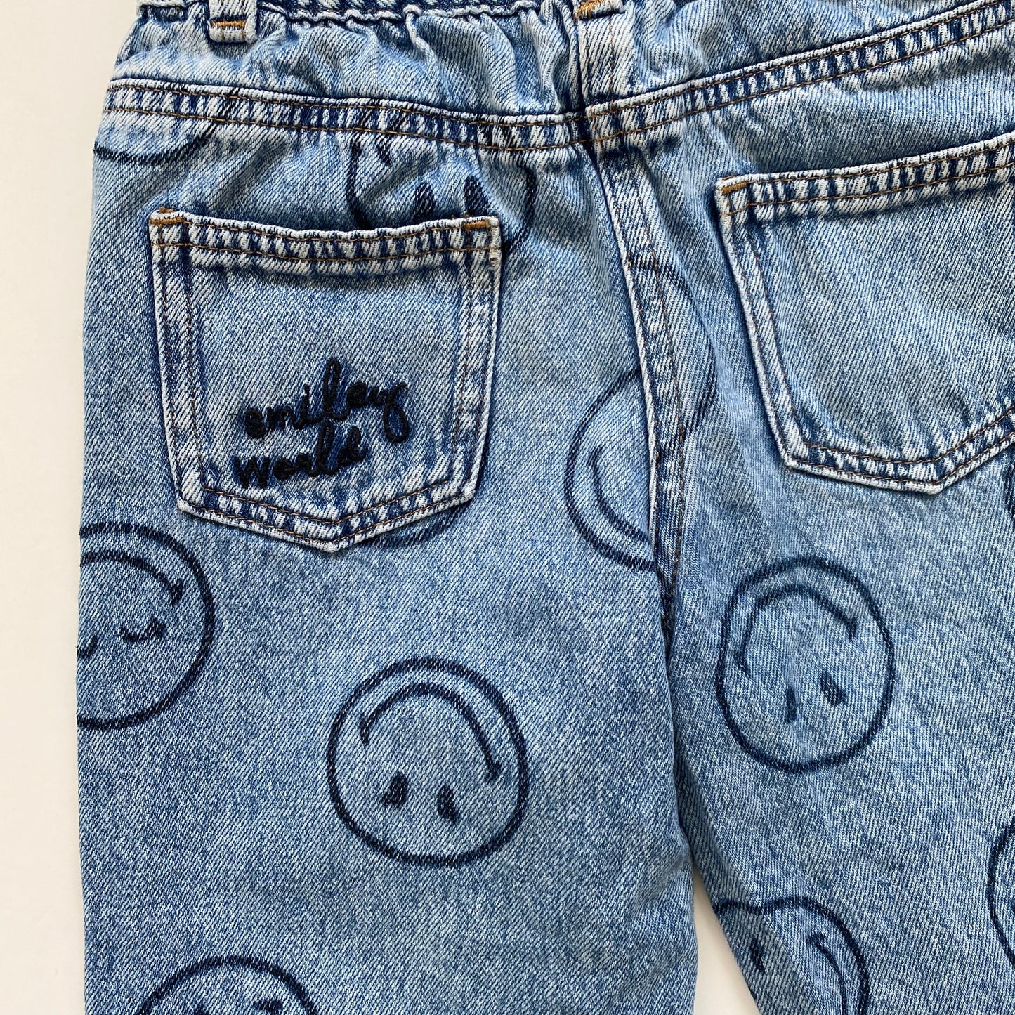 4-5Y Next x Smiley World wide leg jeans